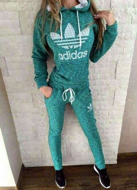 mint green adidas tracksuit